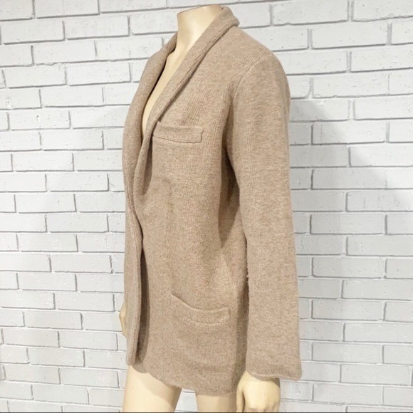 J.Crew Heather Mushroom Cocoon Sweater-Blazer - Size M - Picture 6 of 8